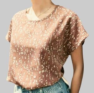 Women's Dusty-rose Floral Top, NWOT